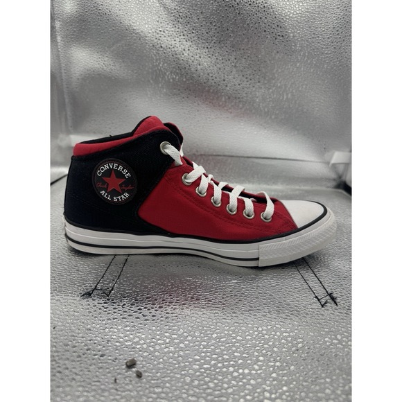 Converse Chuck Taylor All Star Street Red Black men 7 women's 9 sneakers tennis - Picture 3 of 8